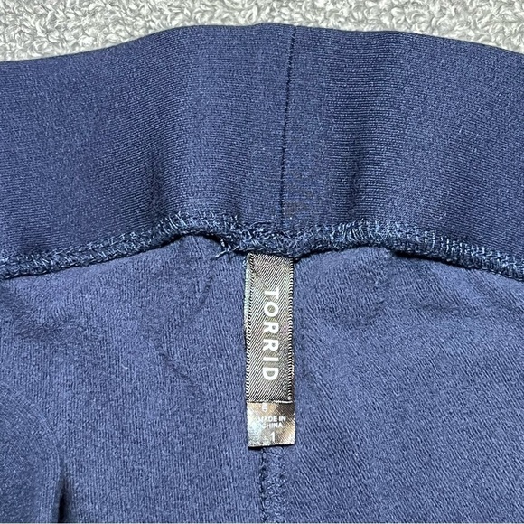 TORRID Fleece Pants Womens Size 1 Blue Pull On Elastic Waist Casual - Picture 3 of 7